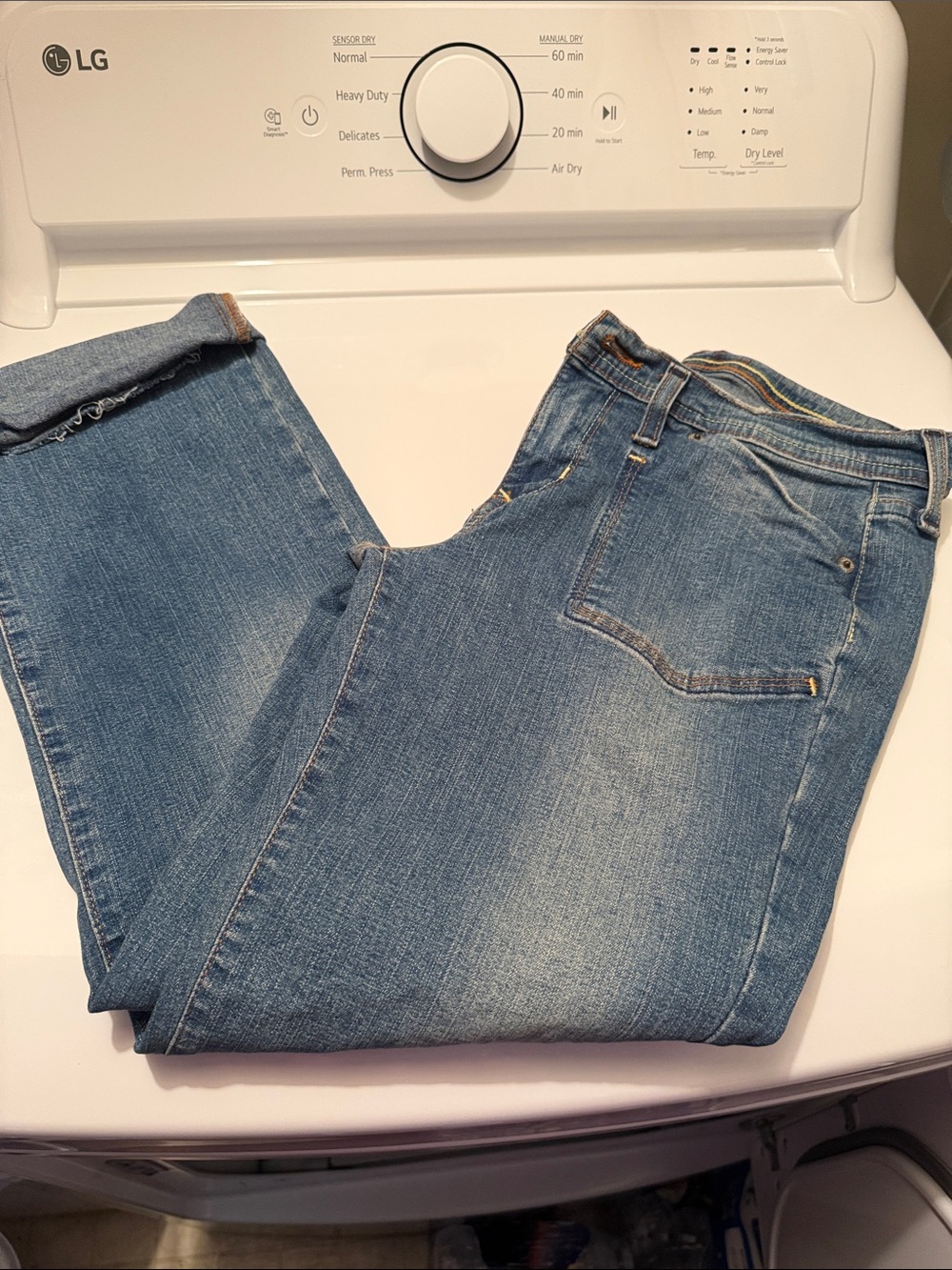 Hint Womens Blue Denim Capris